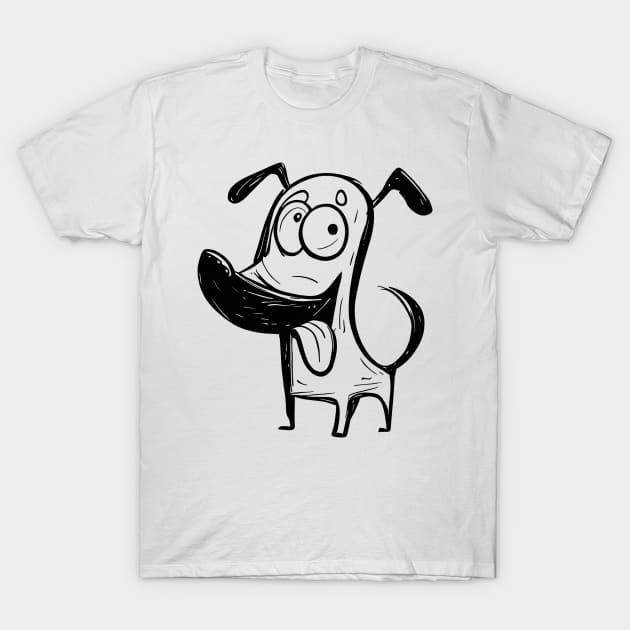 Funny Dog T-Shirt by Calisi